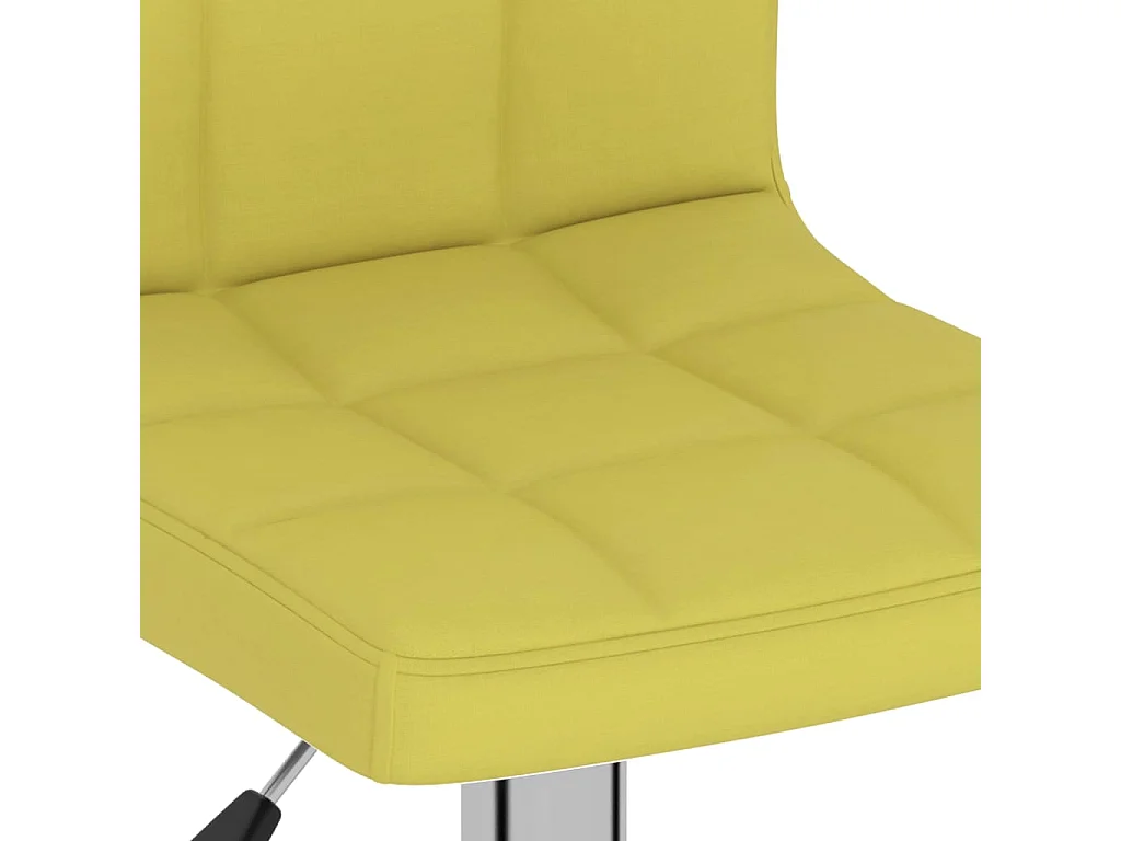 Tabourets de bar lot de 2 vert tissu