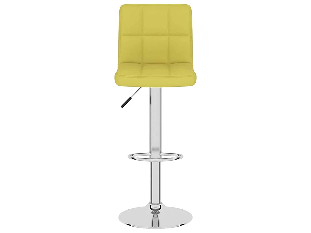 Tabourets de bar lot de 2 vert tissu