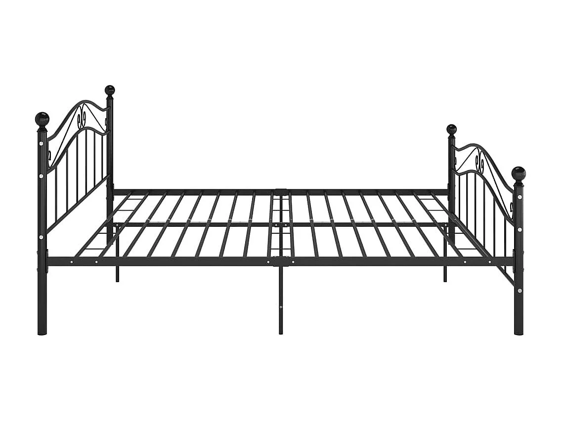 Bedframe metaal zwart 160x200 cm