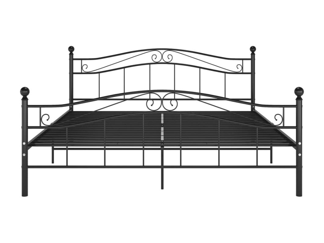 Estrutura de cama 160x200 cm metal preto