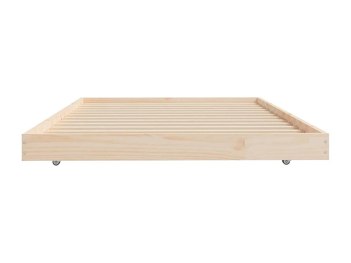 Cadre de lit sans matelas 100x200 cm bois massif de pin