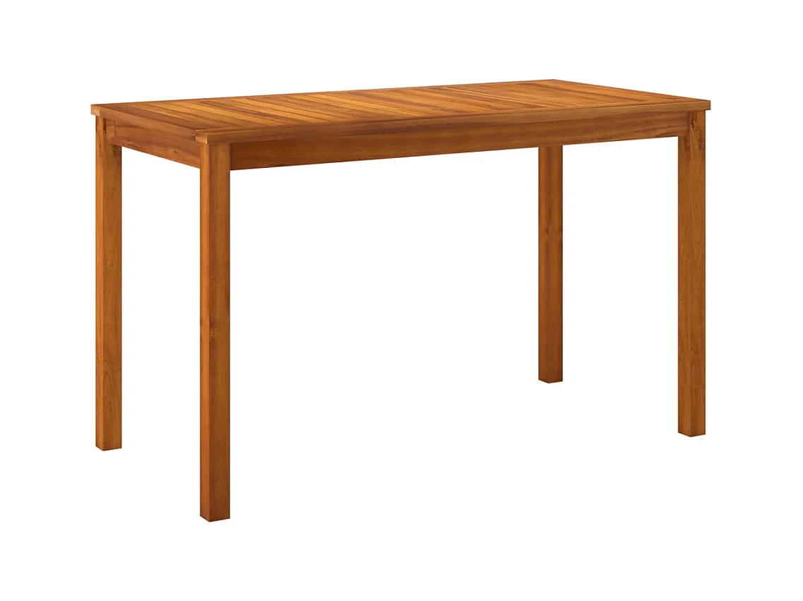 Set da Pranzo Giardino 4pz con Cuscini Legno Massello di Acacia