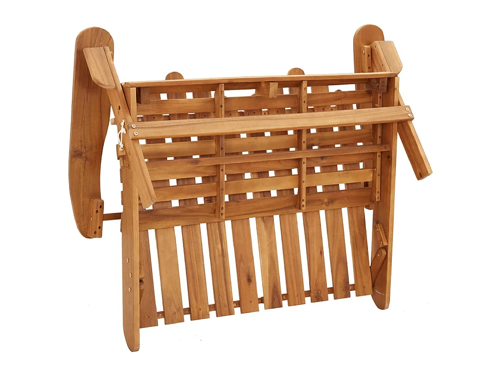 Set Salotto da Giardino Adirondack 5pz Legno Massello di Acacia