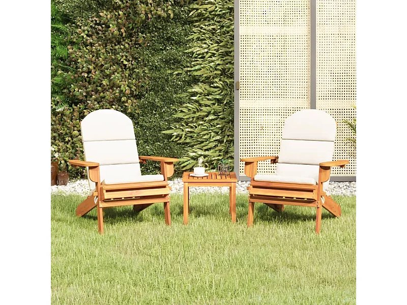 3-delige Loungeset Adirondack massief acaciahout