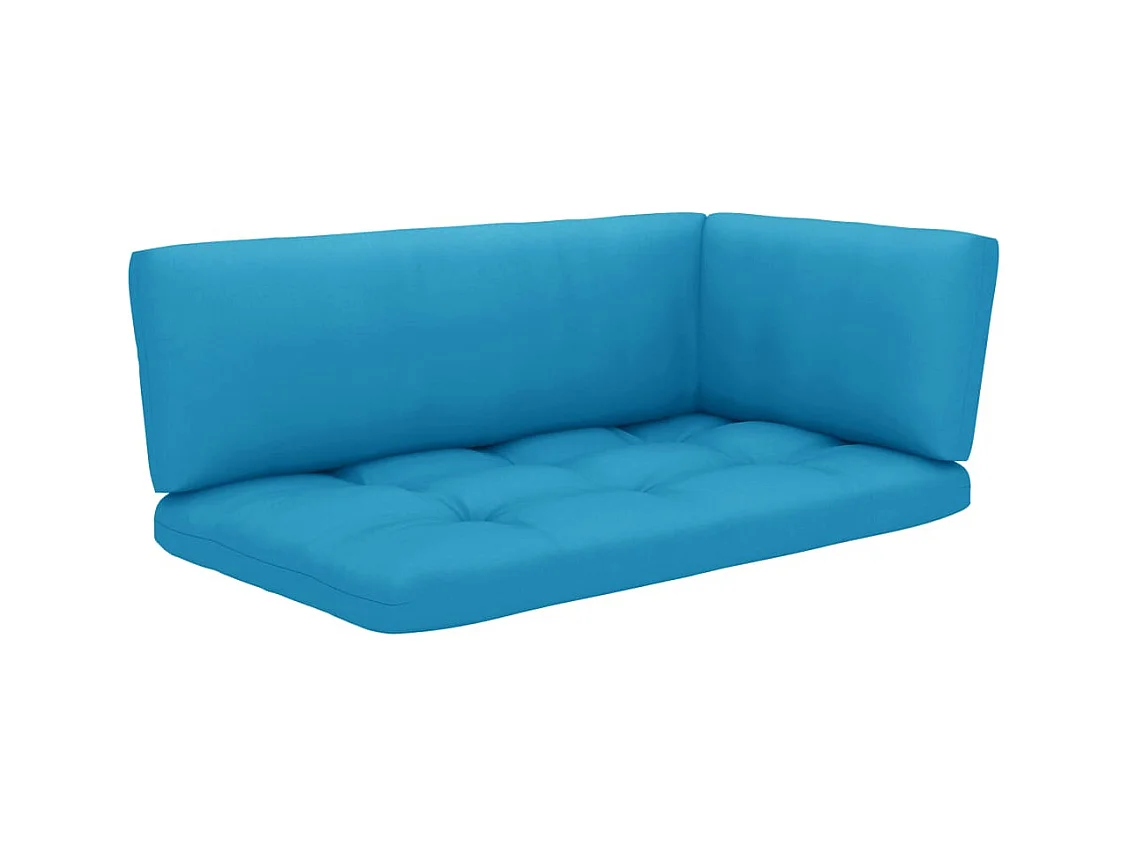 6-delige Loungeset pallet met kussens geïmpregneerd grenenhout