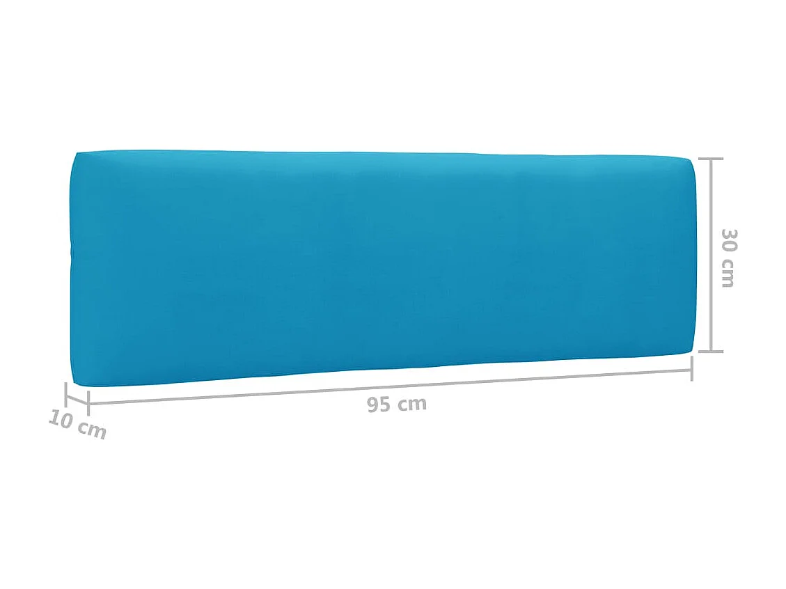 Salon de jardin palette 6pcs avec coussins Bois de pin imprégné