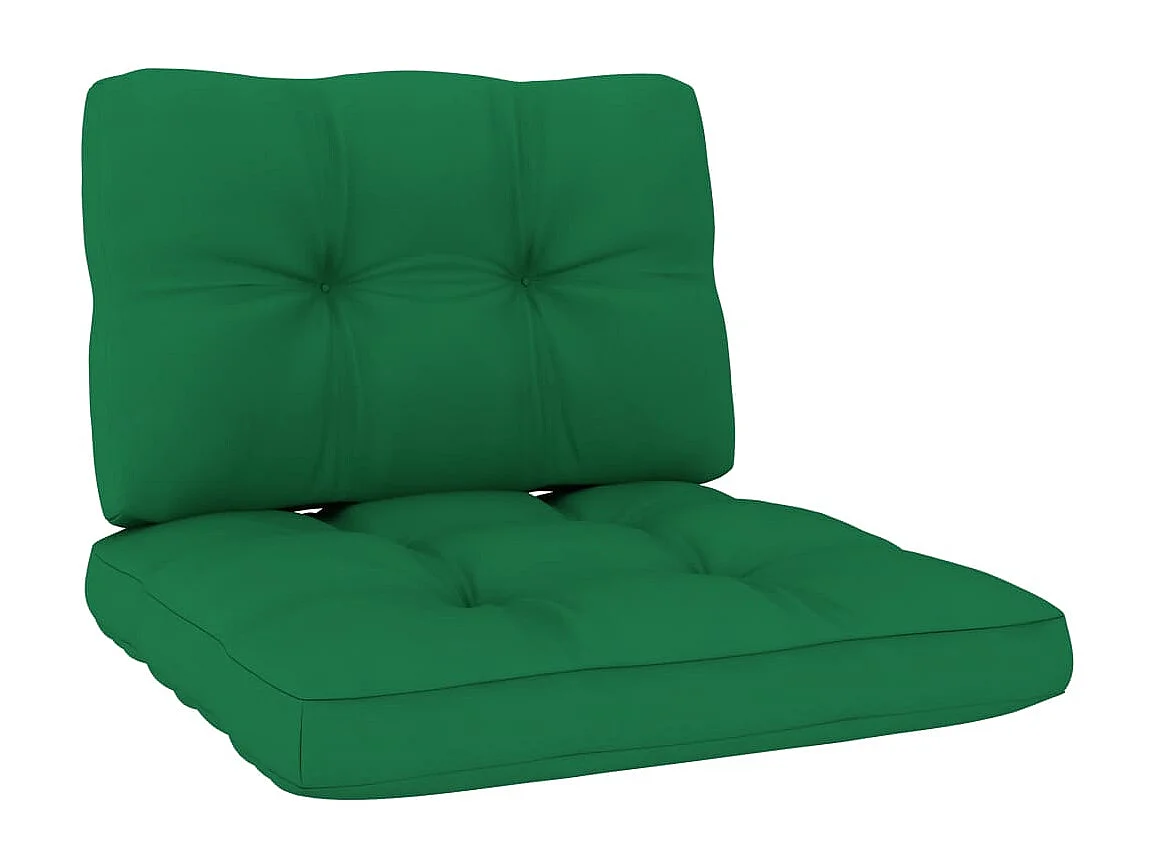 Salon de jardin 3 pcs avec coussins bois de pin imprégné