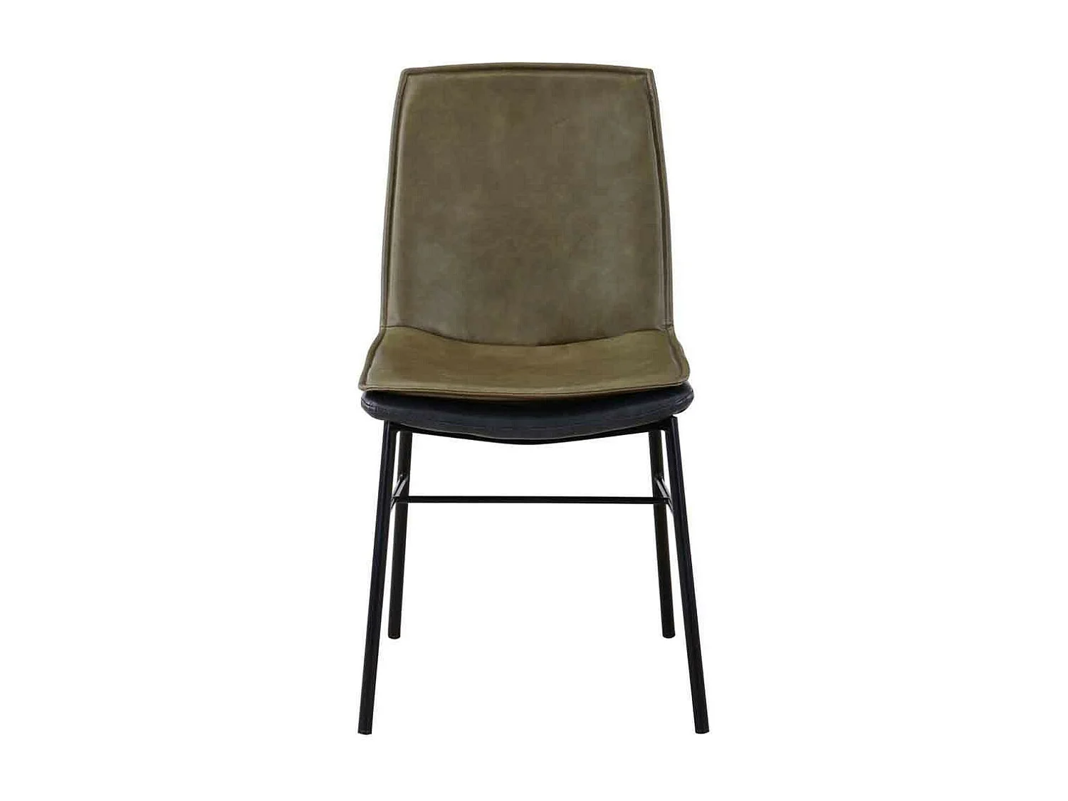 Lot de 2 Chaises Design "Brady" 84cm Vert & Gris