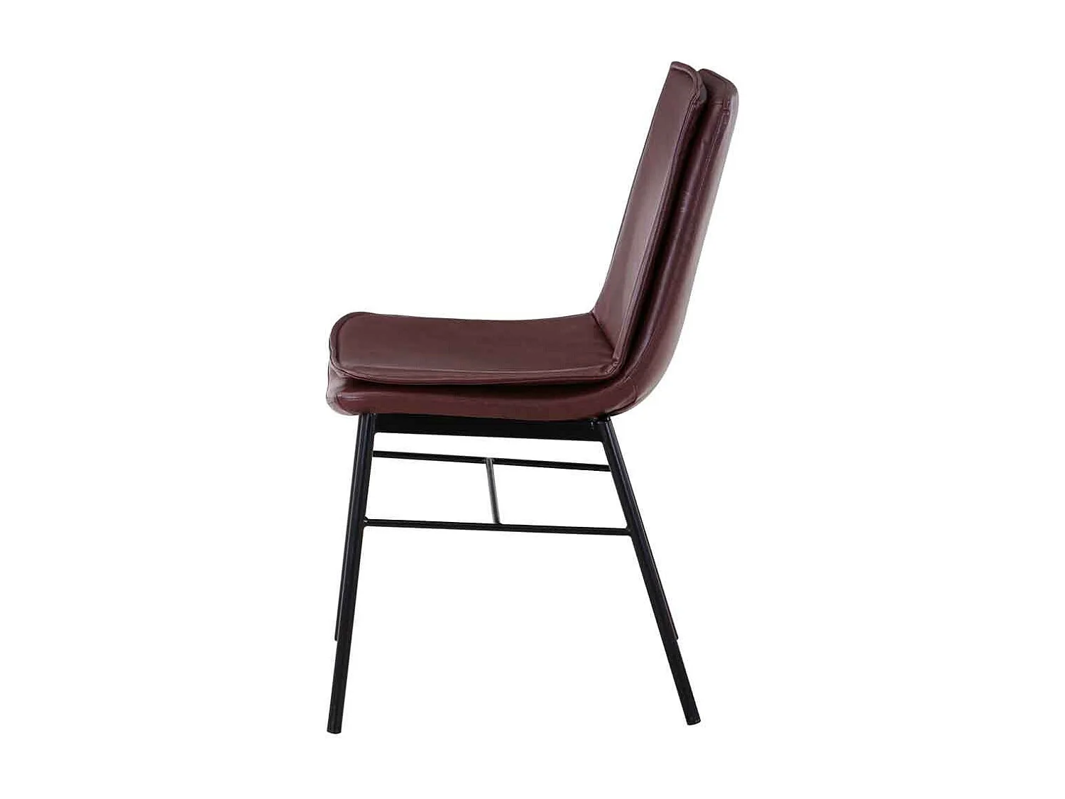 Lot de 2 Chaises Design "Brady" 84cm Marron Clair & Foncé
