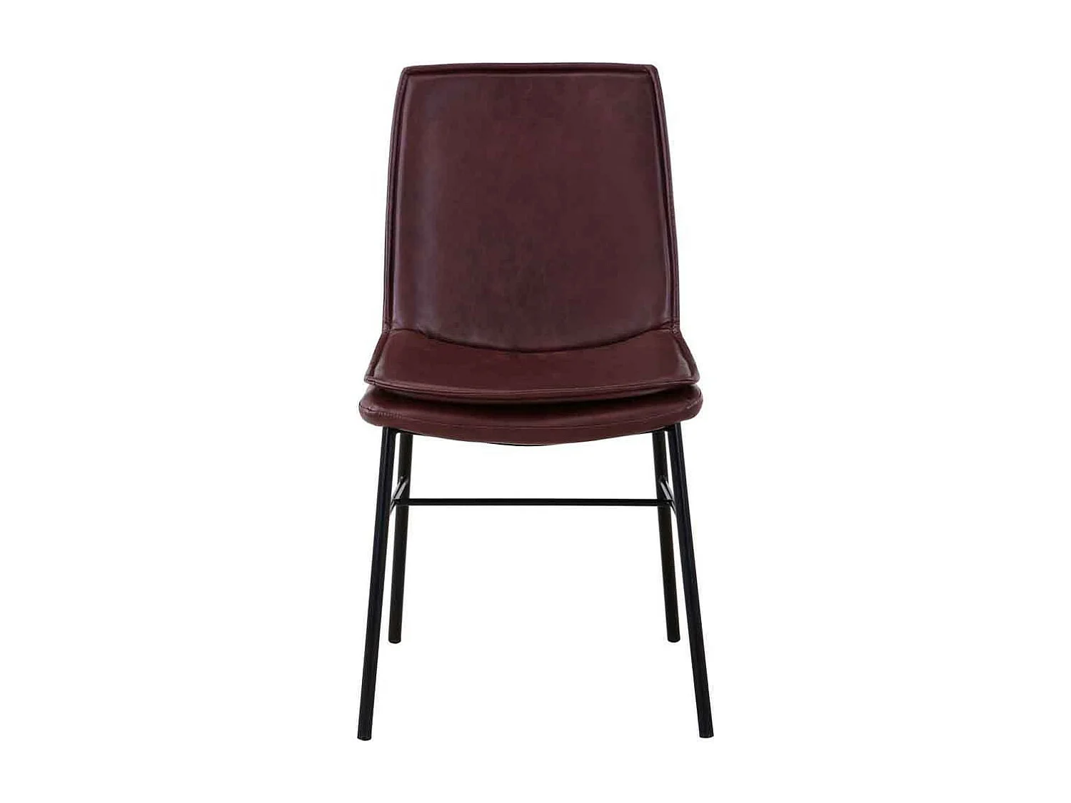 Lot de 2 Chaises Design "Brady" 84cm Marron Clair & Foncé