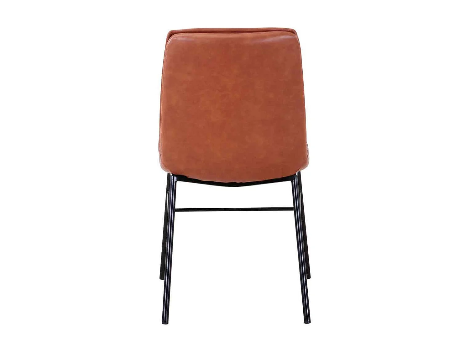 Lot de 2 Chaises Design "Brady" 84cm Cognac