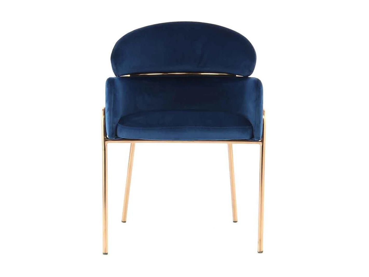 Eetkamerstoel Elva - Blauw / Rosegoud