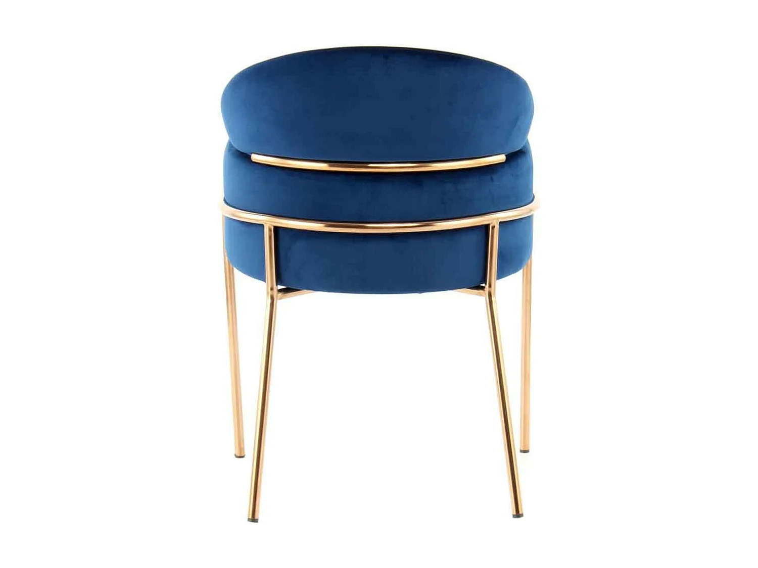 Eetkamerstoel Elva - Blauw / Rosegoud