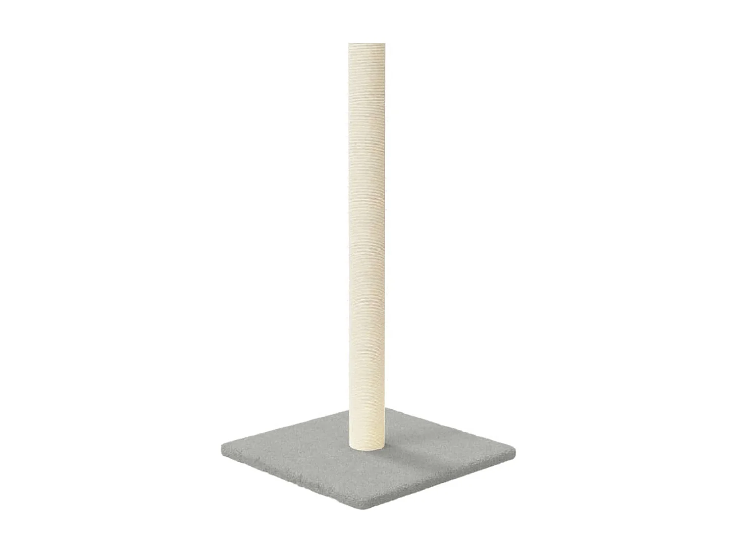 Palo Tiragraffi per Gatti Grigio Chiaro 35x35x70 cm