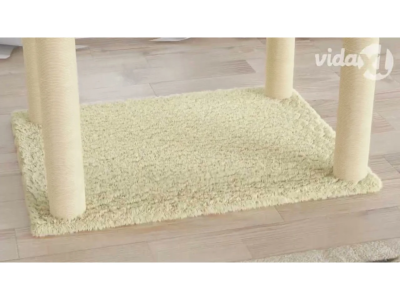 Arbre à chat avec griffoirs en sisal Crème 188 cm