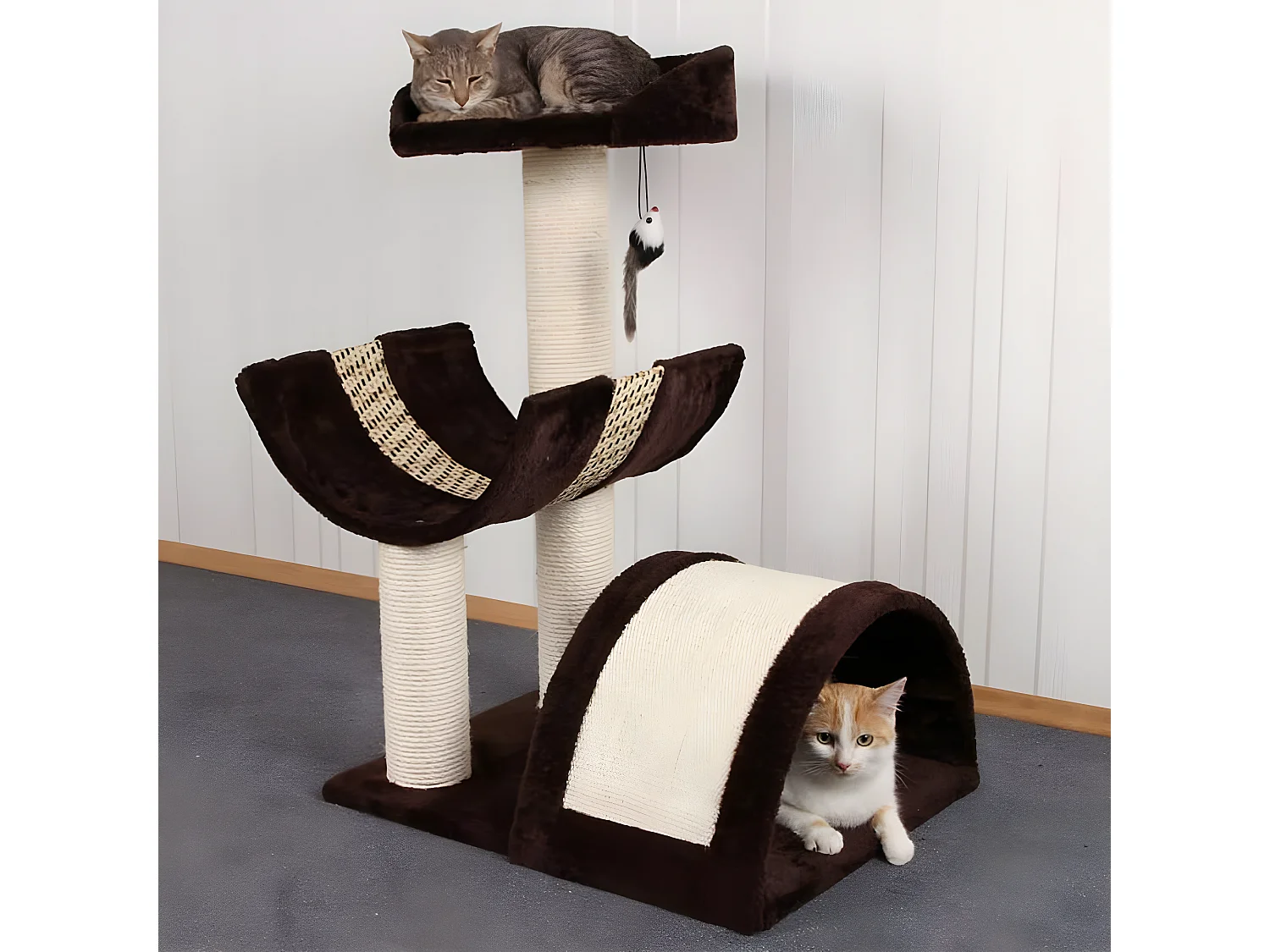 Arbre à chats Safari 60 cm Marron foncé