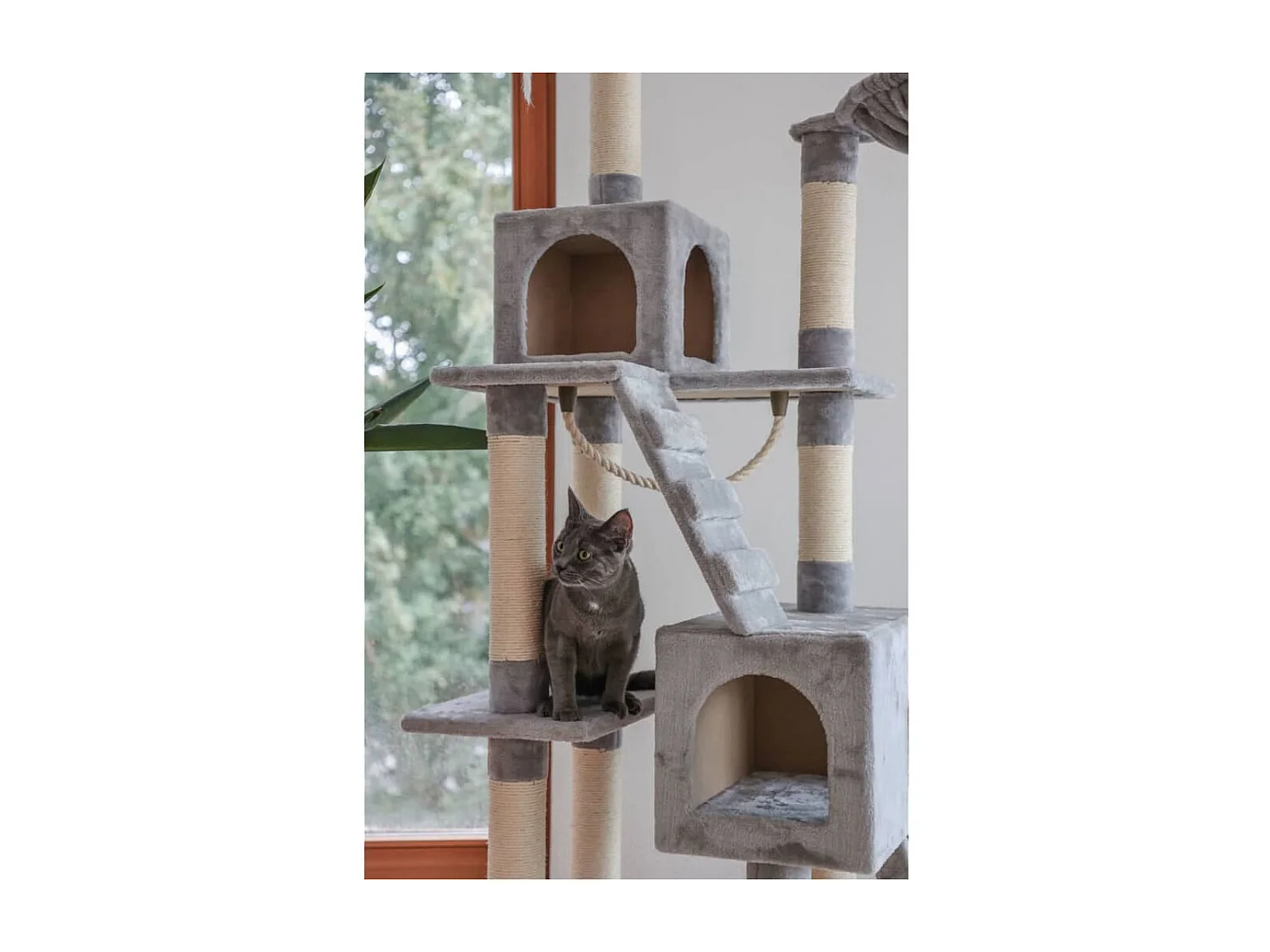 Arbre à chat Square 178 cm Gris clair