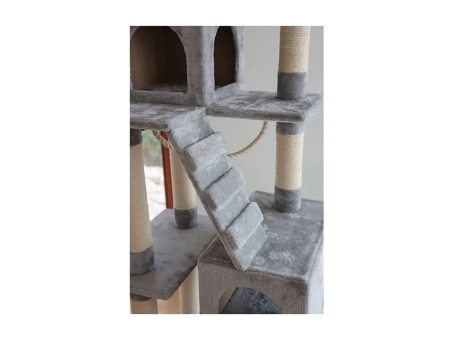 Arbre à chat Square 178 cm Gris clair
