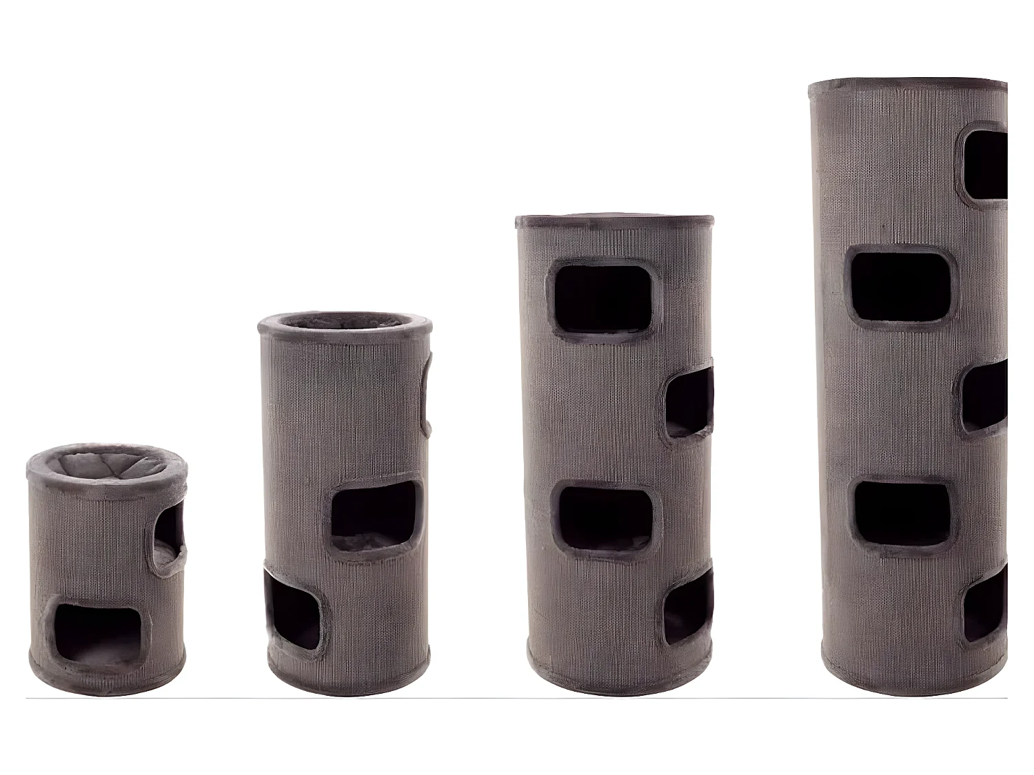 Arbre à chat Enes Gris M 42x42x90 cm