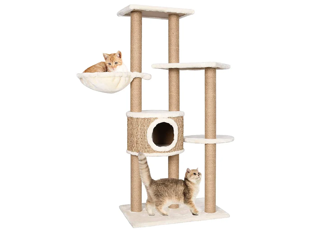 Katzen-Kratzbaum 126 cm Seegras
