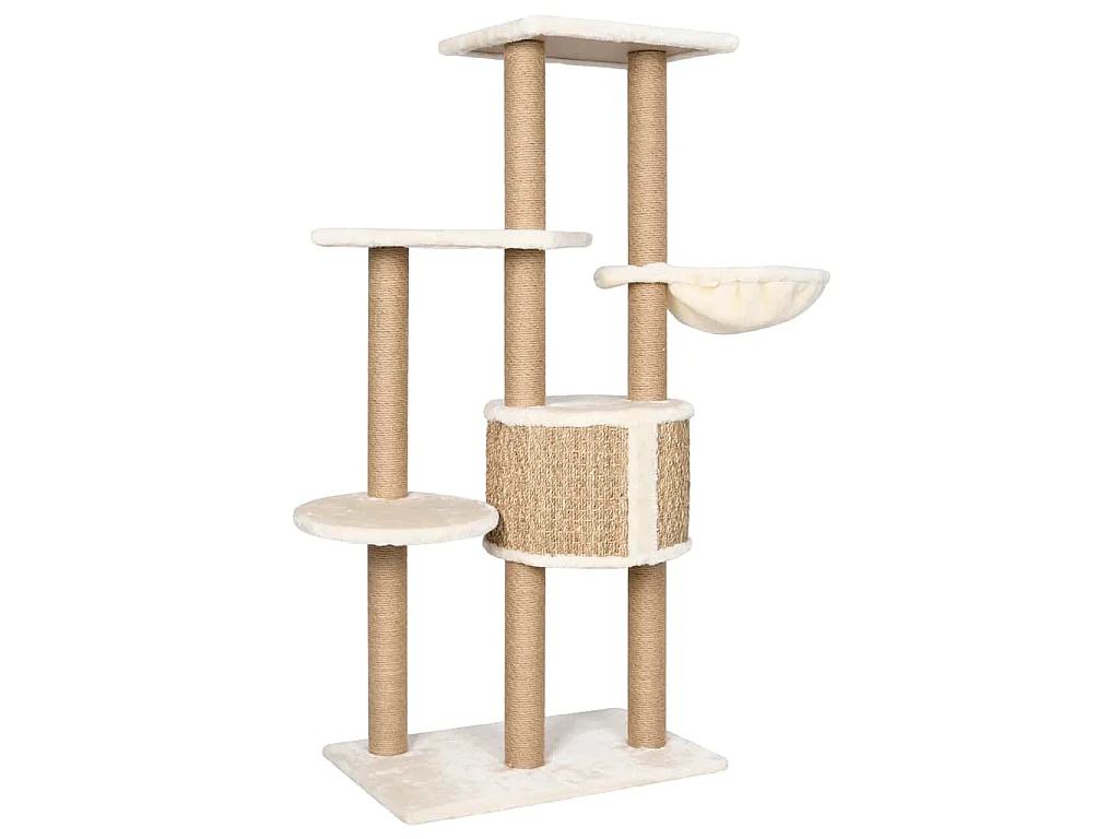 Katzen-Kratzbaum 126 cm Seegras