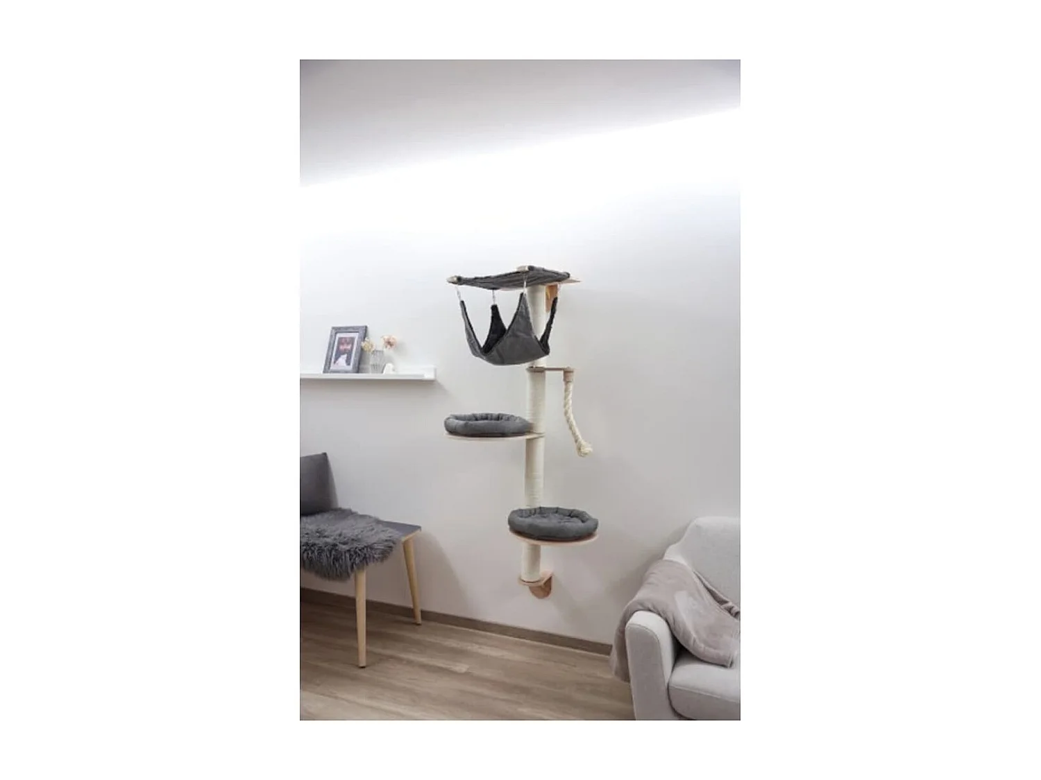 Wandkratzbaum Dolomit 2.0 Tofana Grau 160 cm 81545