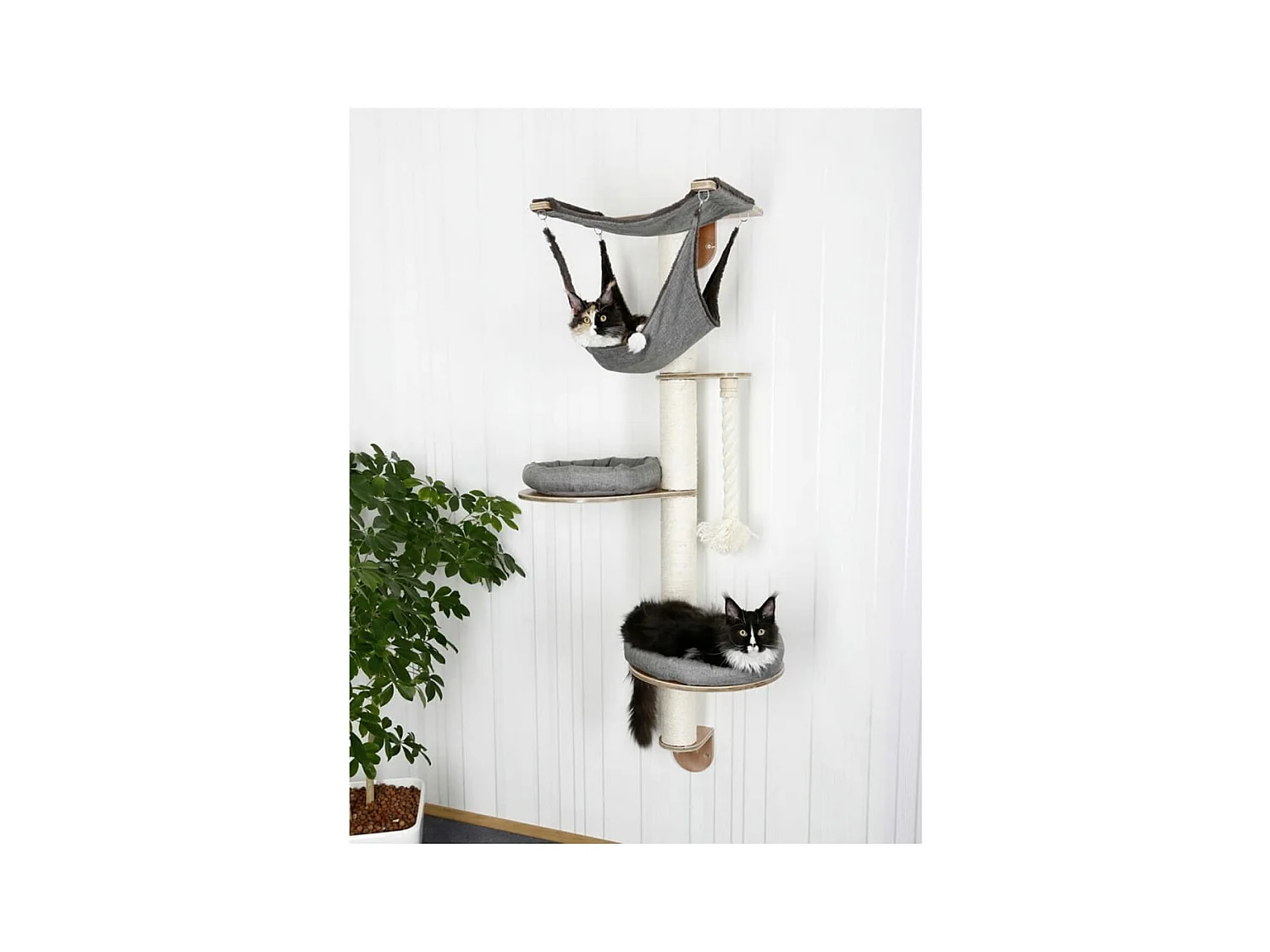 Arbre à chats mural Dolomit 2.0 Tofana Gris 160 cm 81545