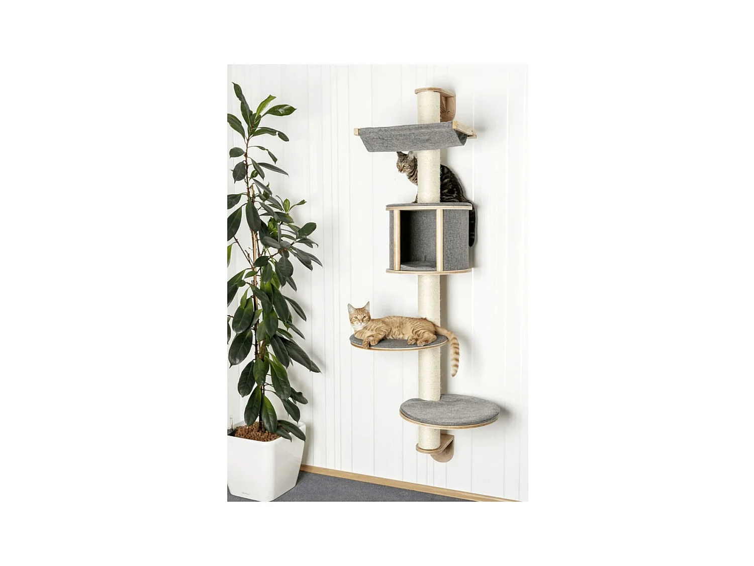 Árbol de pared para gatos Dolomit Tofana 168 cm gris 81540