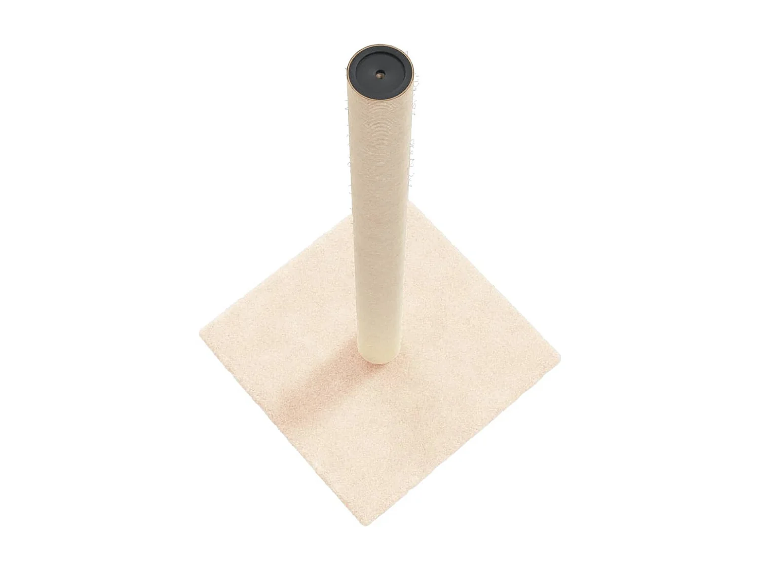 Poste arranhador para gatos 35x35x70 cm cor creme