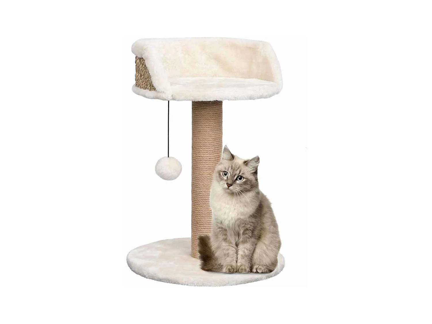 Kattenboom met mandje 49 cm zeegras