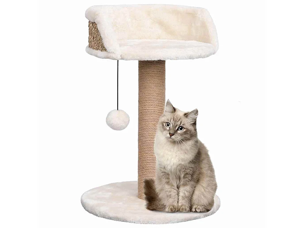 Árvore para gatos c/ postes arranhadores 49 cm erva marinha