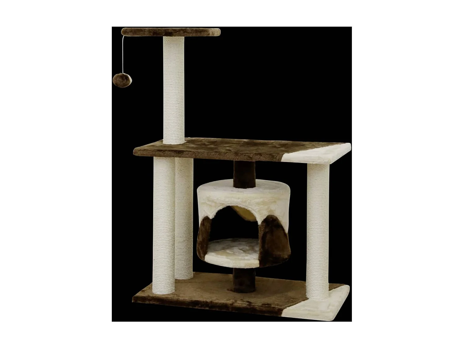 Kattenkrabpaal Jade Pro 96 cm bruin en beige