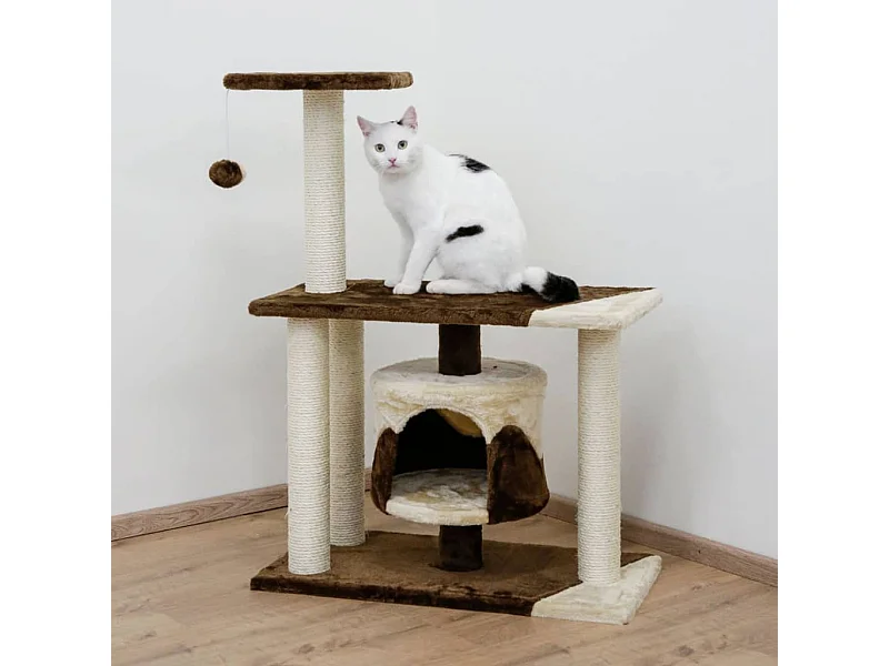 Kratzbaum Jade Pro 96 cm Braun und Beige