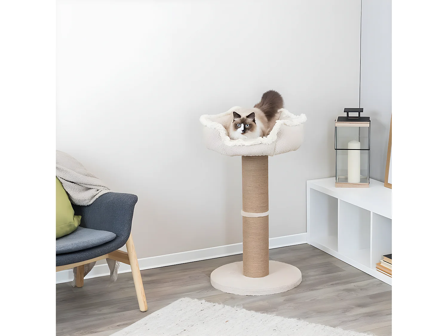 Kratzbaum Boho 83 cm Beige