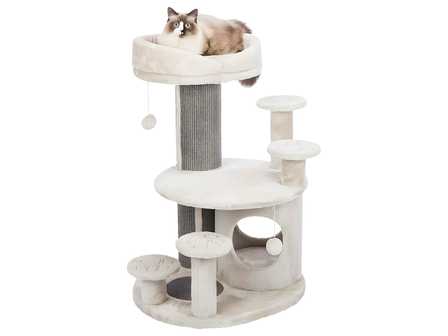 Arbre à chat Emil 96 cm Gris clair