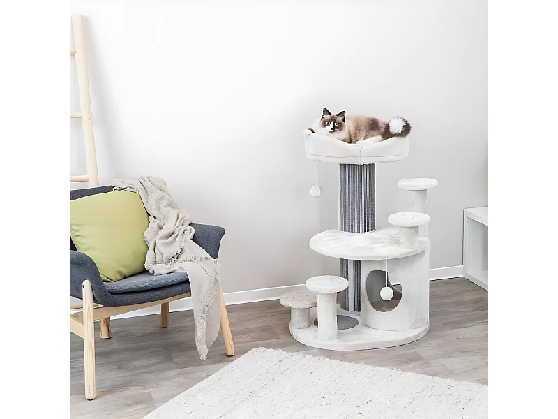 Arbre à chat Emil 96 cm Gris clair