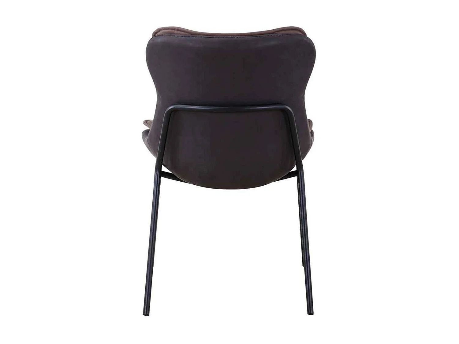 Chaise Design "Brady" 84cm Marron Clair & Foncé