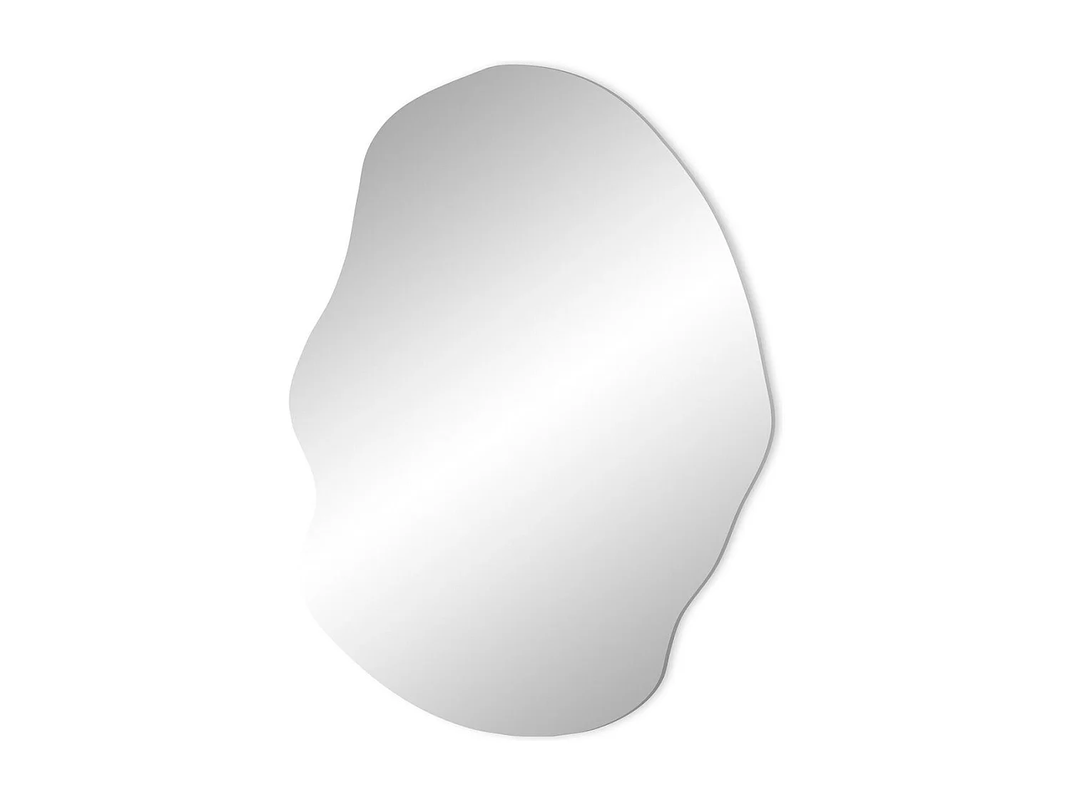 Miroir Mural Design "Oly" 50cm Argent