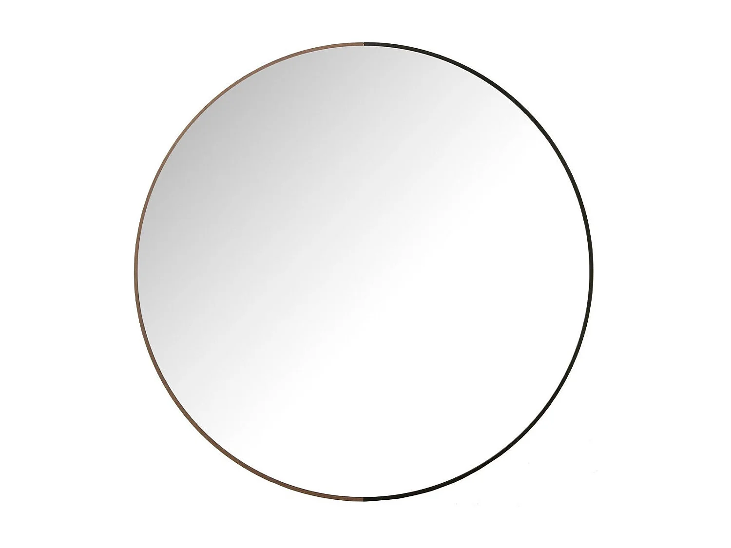 Miroir Mural Rond "Alicia" 90cm Noir