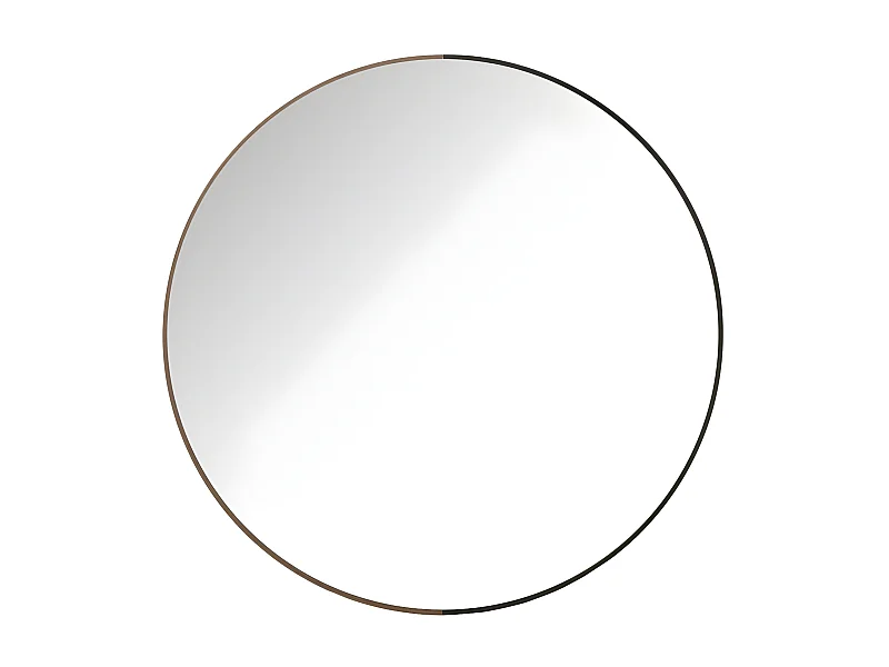 Miroir Mural Rond "Alicia" 90cm Noir