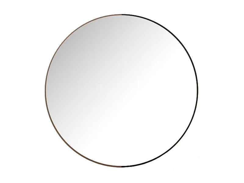 Miroir Mural Rond "Alicia" 90cm Noir