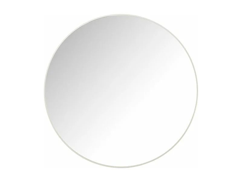 Miroir Mural Rond "Alicia" 90cm Blanc