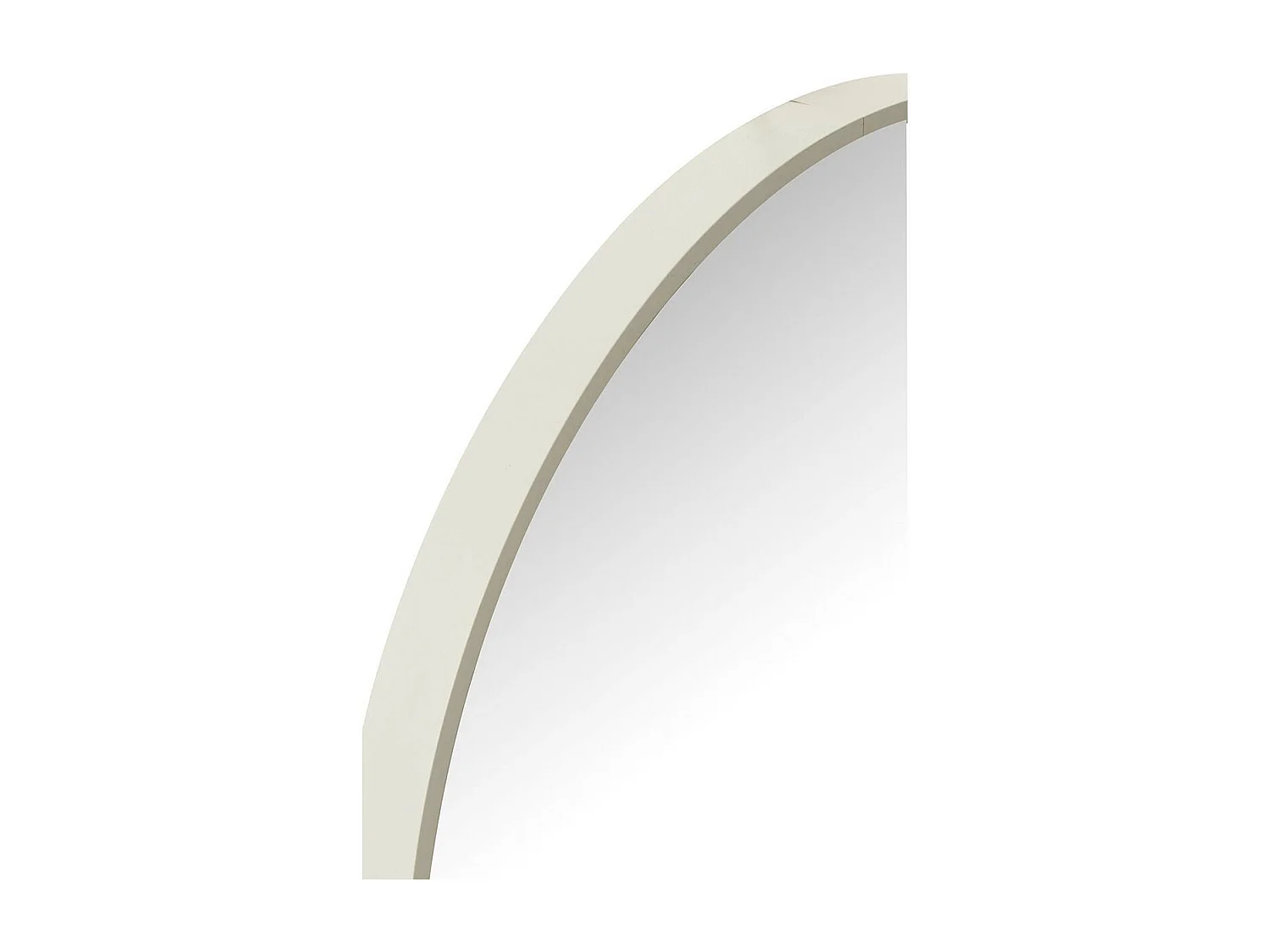 Miroir Mural Rond "Alicia" 90cm Blanc
