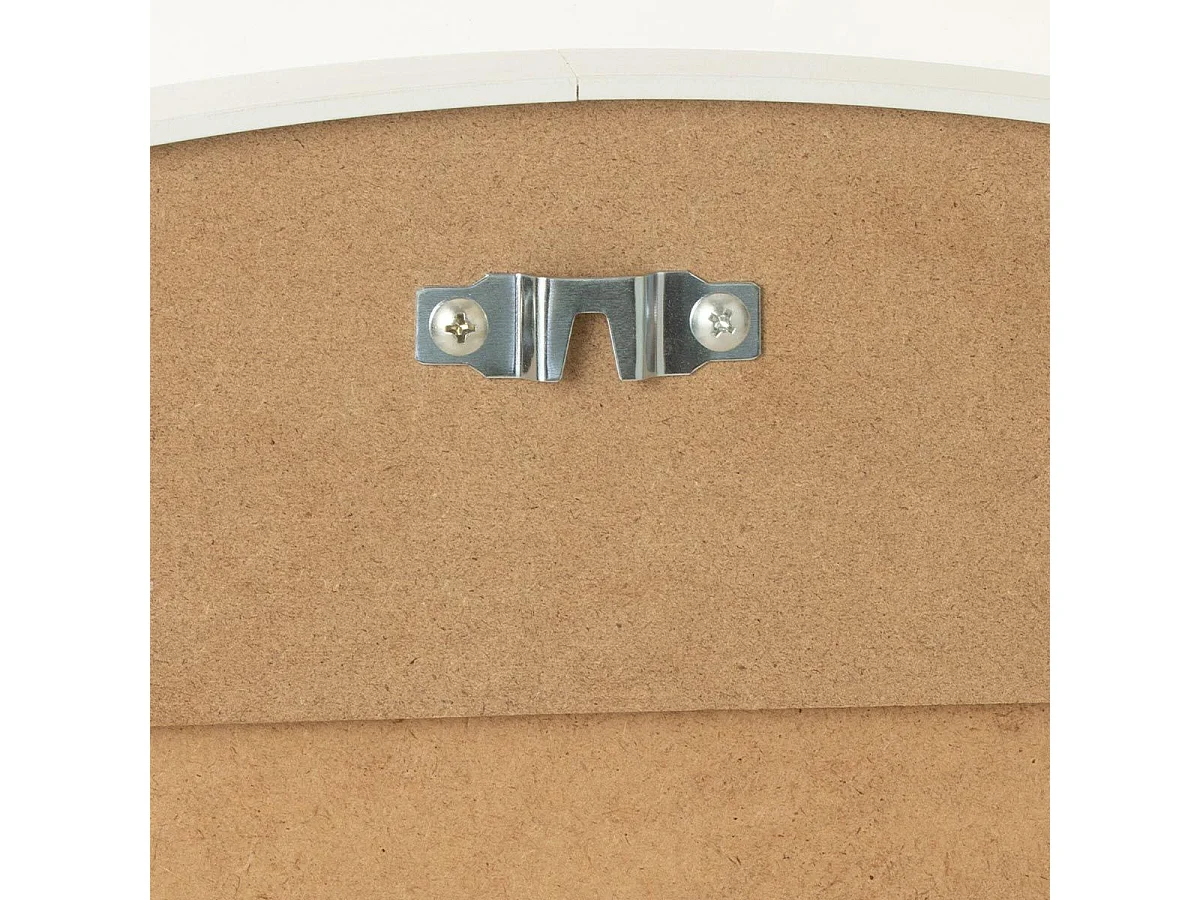 Miroir Mural Rond "Alicia" 90cm Blanc