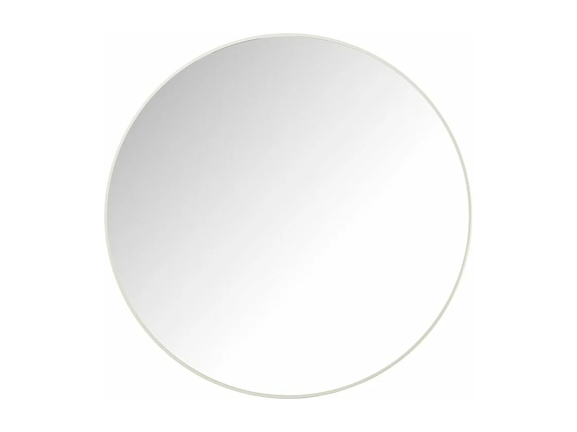Miroir Mural Rond "Alicia" 90cm Blanc