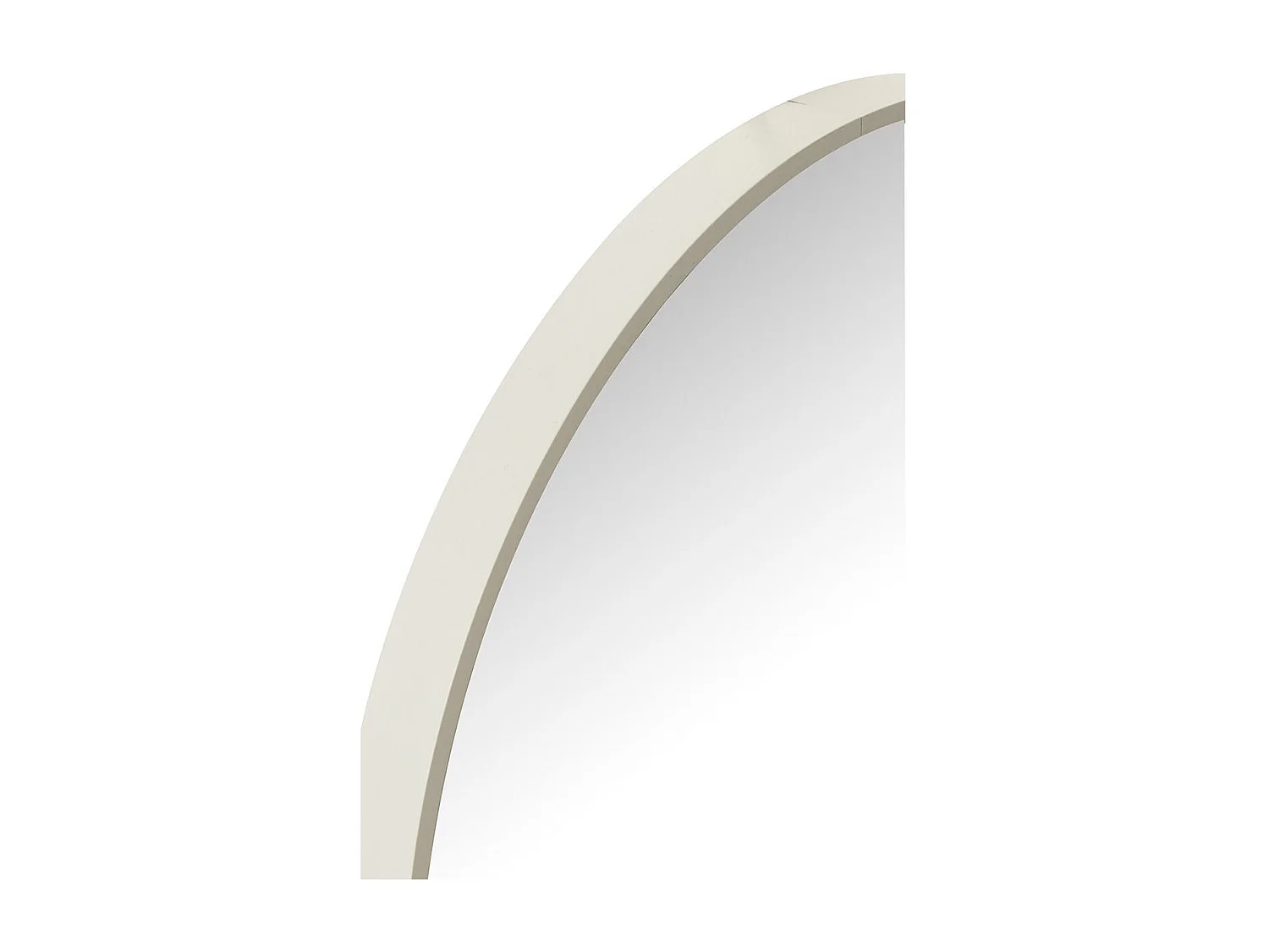 Miroir Mural Rond "Alicia" 90cm Blanc