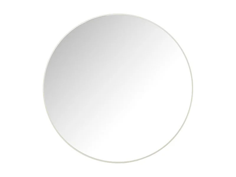 Miroir Mural Rond "Alicia" 90cm Blanc