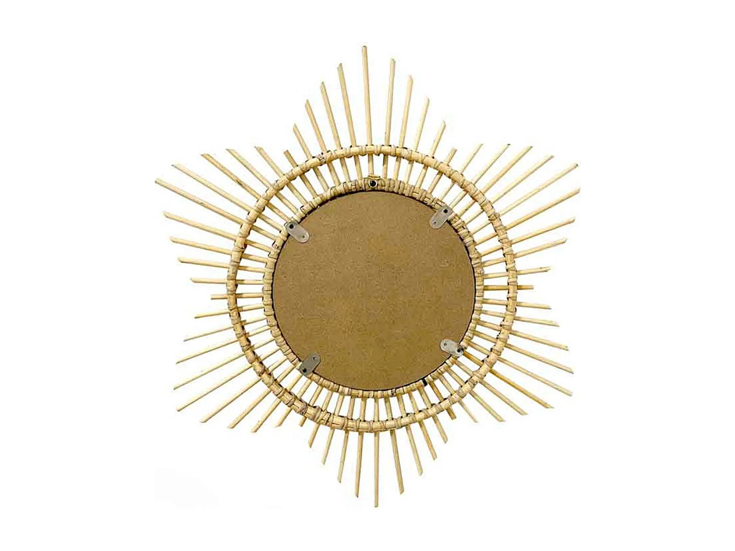 Miroir Mural Design en Rotin "Aina" 52cm Naturel