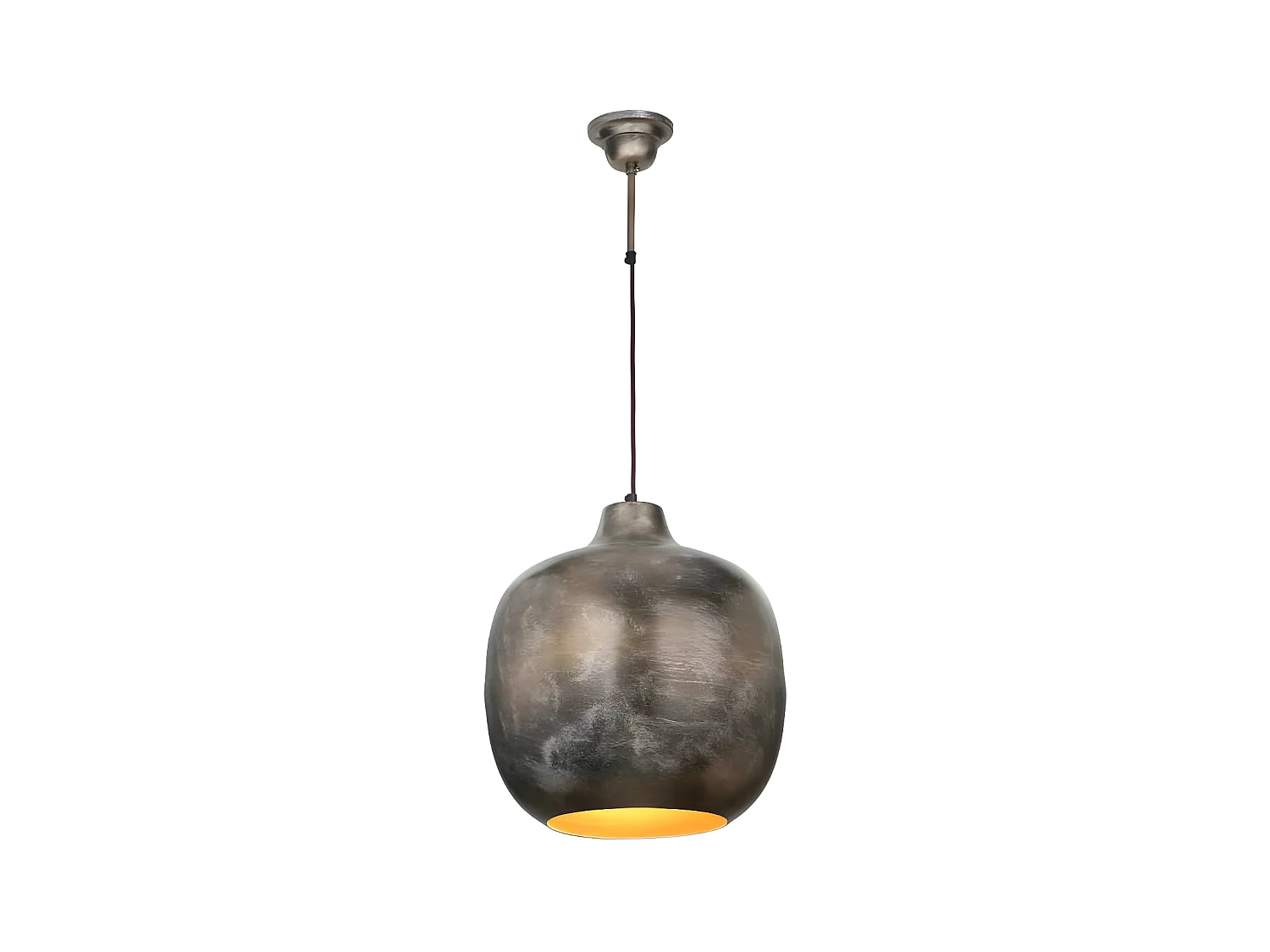 Lampe Suspension Vintage "Salyer" 43cm Bronze