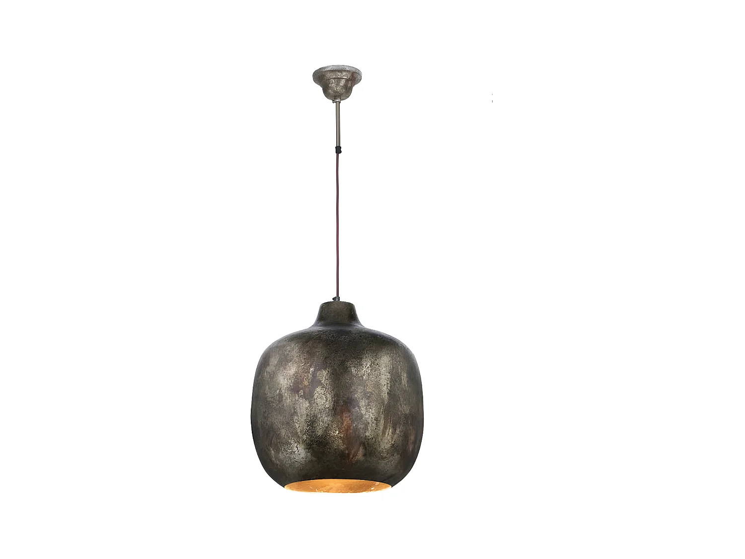 Lampe Suspension Vintage "Salyer" 43cm Or